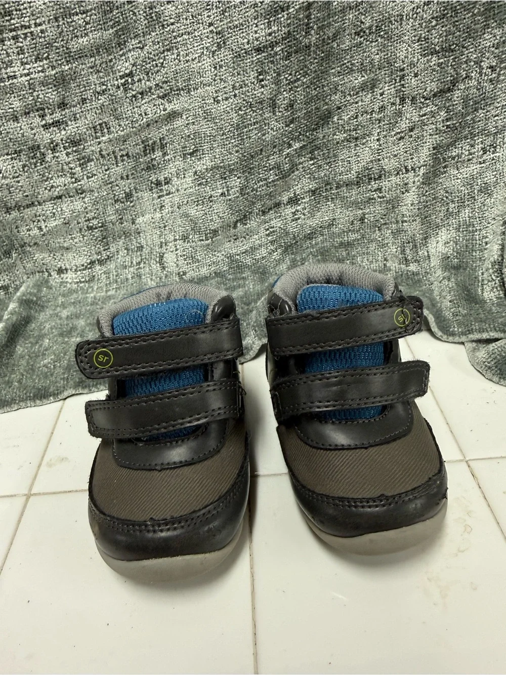 Stride Rite Toddler Walker Shoes in Gray and Blue